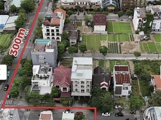 Góc 2 mặt tiền hồ nghinh, ra biển mỹ khê, công viên biển đông 300m