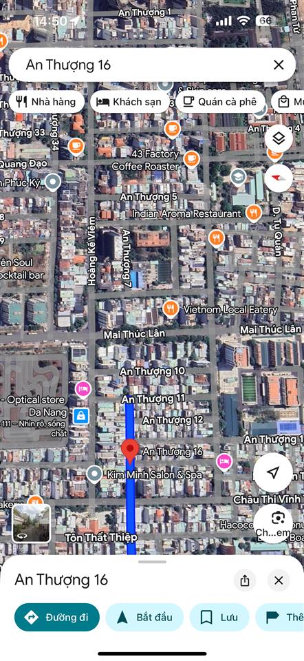 Đất mặt tiền đường an thượng 16, phố tây an thượng
