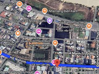 Mặt tiền đường hồ nghinh, cách biển mỹ khê 300m