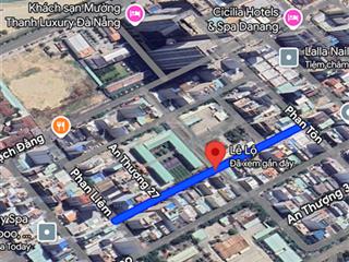 Góc 2 mặt tiền lê lộ, phố tây an thượng sát biển mỹ khê