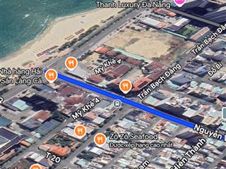Góc 2 mặt tiền nguyễn văn thoại sát trần bạch đằng, sát biển mỹ khê