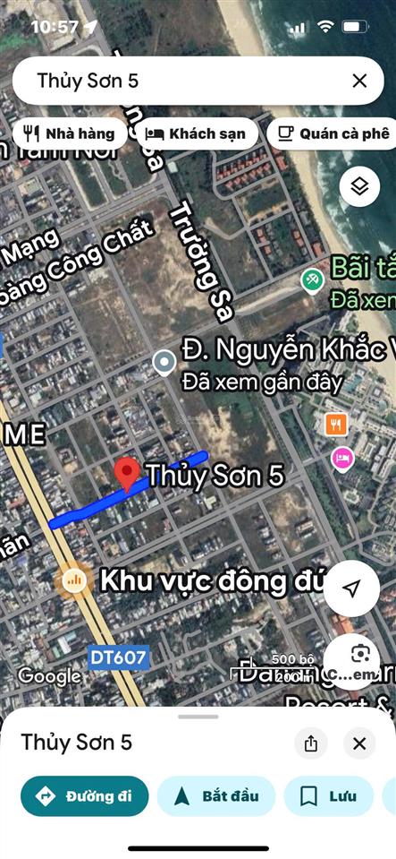 Chủ bán nhanh lô đất biển mt thuỷ sơn 5 trục thông + ngay bãi tắm sơn thuỷ chỉ 7.5 tỷ tl