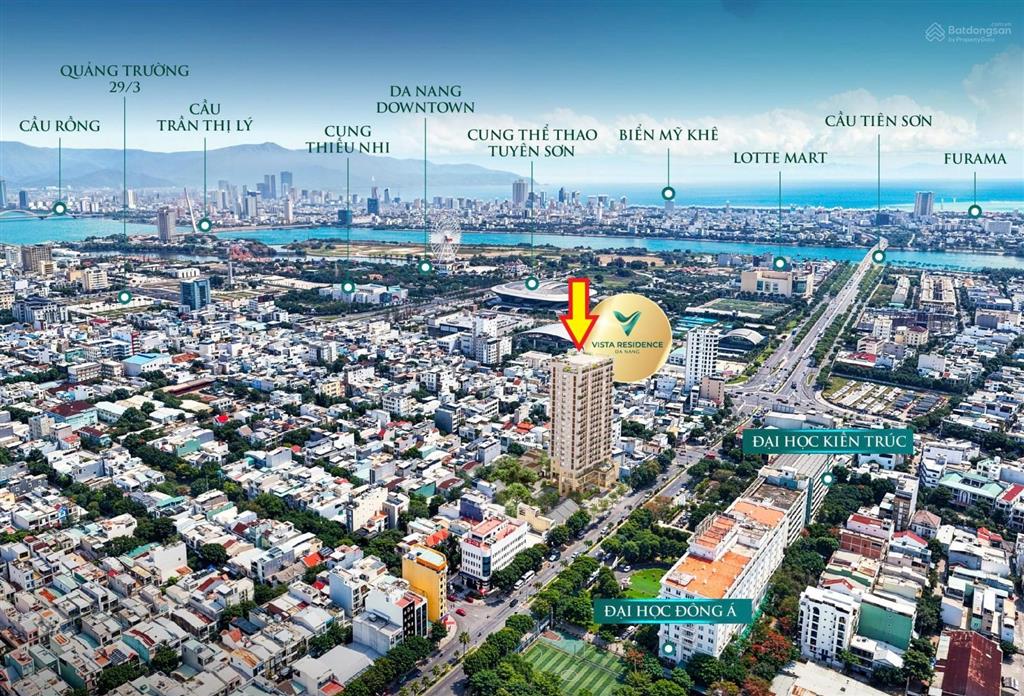 Bán căn góc đẹp nhất tòa căn hộ vista, tầm view pháo hoa + sông hàn + đà nẵng downtown + thành phố