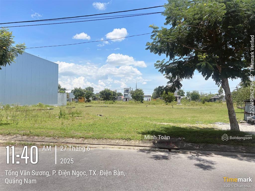 Lô đông nam đường 27m đối diện cổng chợ điện ngọc