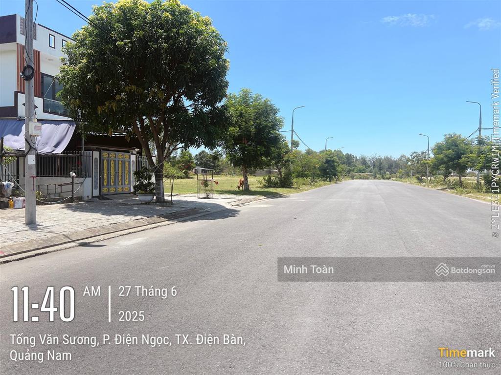 Lô đông nam đường 27m đối diện cổng chợ điện ngọc