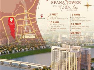 Spana tower hoà xuân, 2 căn 1br + tầng cao đẹp cuối cùng giá gốc từ cđt 0352 788 ***