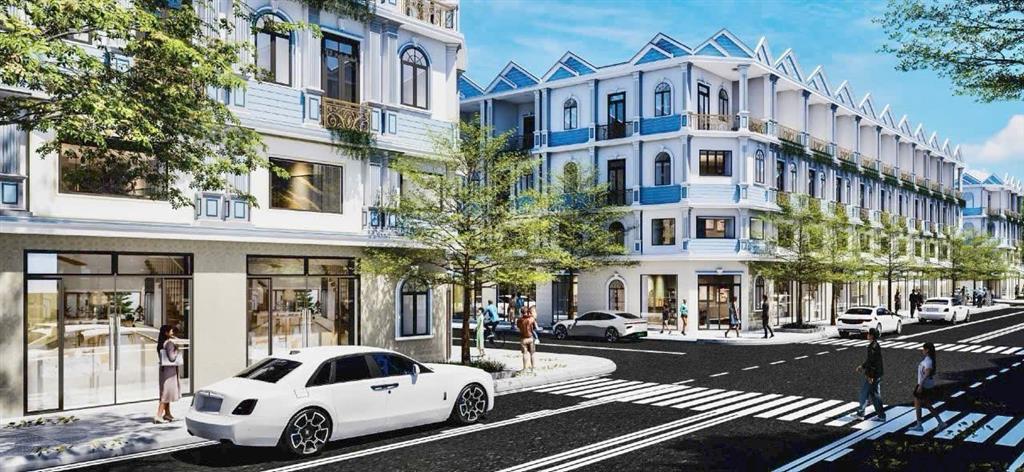 Nhà phố 1 trệt 1 lửng 2 lầu chỉ 6ty390/căn 174m2 sử dụng ngay cầu lò gốm cách võ văn kiệt 500m