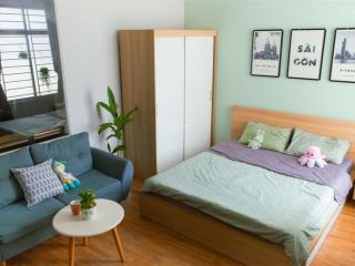 Căn hộ dịch vụ gần q1, cầu thị nghè (miễn phí dọn dẹp, giặt giũ)