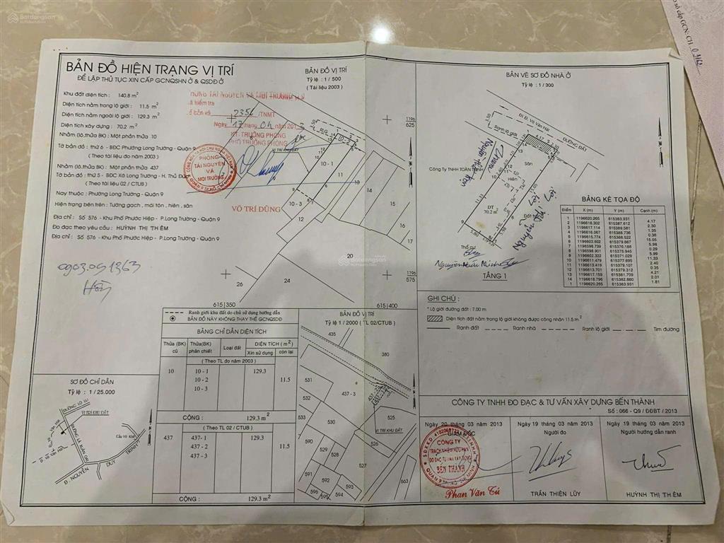 Bán nhà cấp 4 đường võ văn hát, long trường, dt 129m2