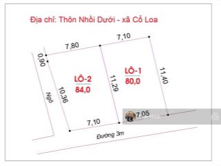 Tôi chính chủ cần bán 80m2 cổ loa .mặt tiền 7m, oto tải vào tận đất,