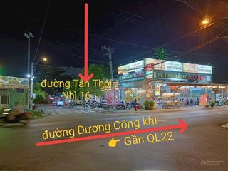 Đất thổ cư dt 5 x 18m mt đường tân thới nhì 16, gần đường dương công khi