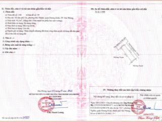 Lô góc trục công viên mặt đường nhựa hải thành 2, dương kinh, hải phòng. dt 92,2m2 ngang 4.5m
