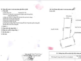 Siêu phẩm mặt đường 402  hoà nghĩa  dương kinh  hải phòng, dt 340m2 mặt tiền rộng 11m