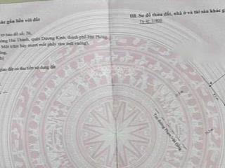 Chính chủ gửi bán lô mặt đường 353  dương kinh  hải phòng. diện tích 172m2 (9.1m x 19m)