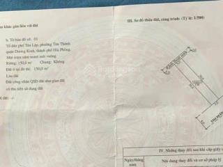 Lô đất đẹp nhất đường mạc phúc tư  tân thành  dương kinh  hải phòng. mặt đường nhựa 15m