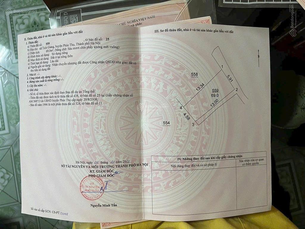 Chính chủ cần bán 69m2 lô góc làng hoa tích giang cách ql 32 hơn 1km giá đầu tư