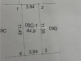 Cc cần bán 44,9m2, 2 mặt tiền ô tô đỗ cửa tổ 14 hòa bình yên nghĩa, giá đầu tư