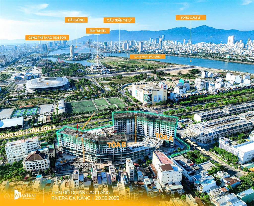 Chào bán căn masteri rivera mã căn 06 view pháo hoa, danang downtown  tòa a thoáng đẹp hàng hiếm