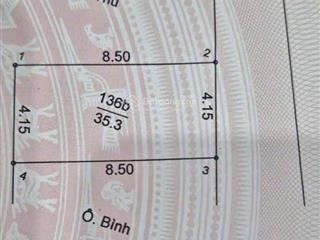 Hàng hiểm đất sơn đồng 35.3m, mặt tiền hơn 4m, giá chỉ 3,3 tỉ. ôtô 7 chỗ đi qua đất