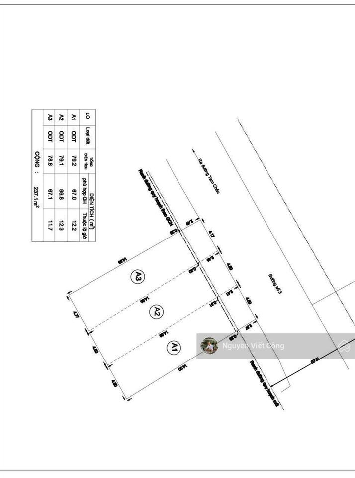 Bán đất (4,5x18m~79m2) mặt tiền đường số 3, tam bình. sát bệnh viện thủ đức. chỉ 5.x tỷ