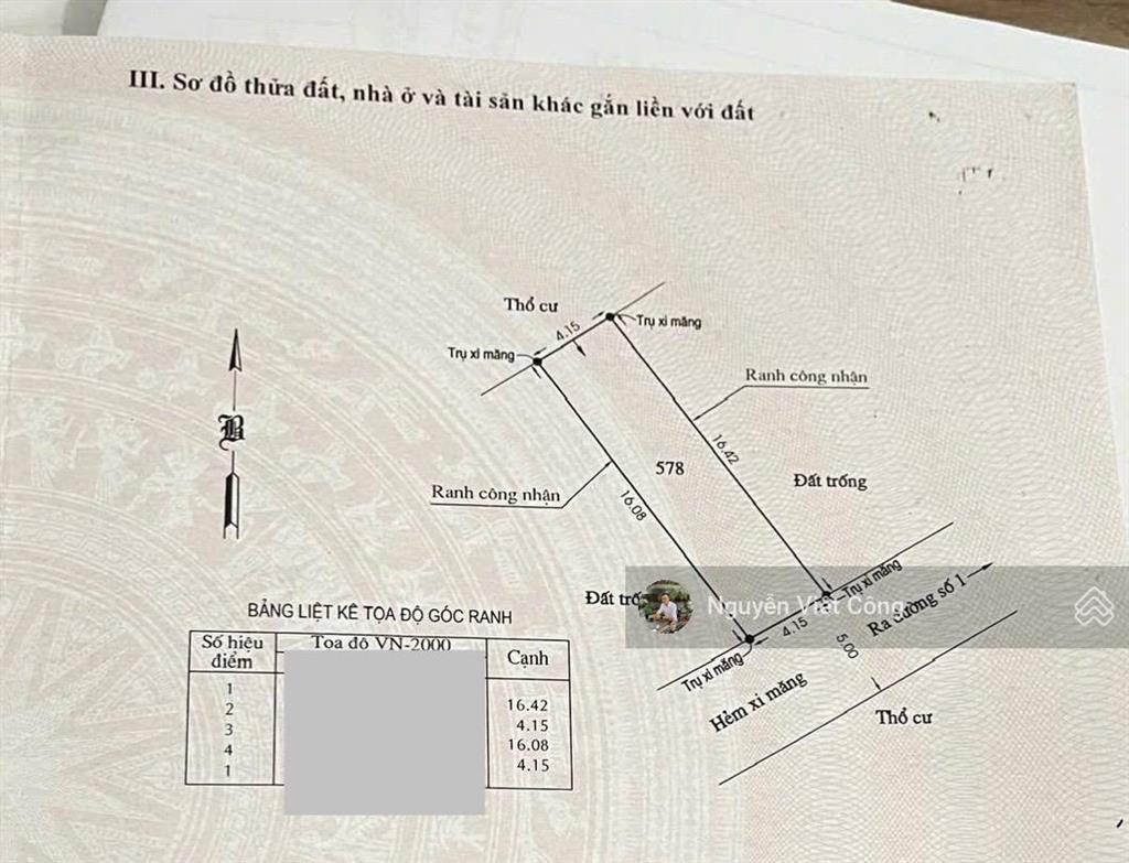 Đất đẹp hẻm xe hơi tại đường số 1, linh xuân, thủ đức, cần bán gấp giá tốt