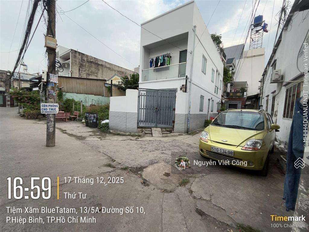 Hàng hiếm sót lại! lô đất hẻm xe hơi 65m2 cách quốc lộ 13 chỉ 500m  phường hiệp bình, tp. hcm