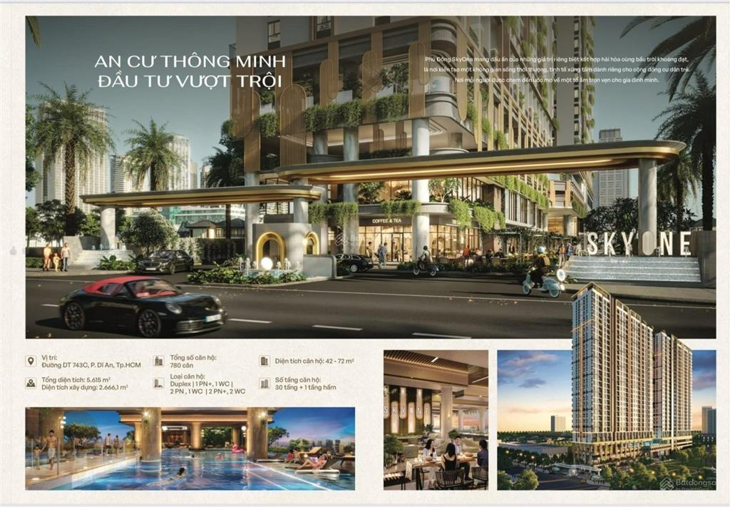 Chính chủ bán căn phú đông sky one 55m2 nội thất cao cấp