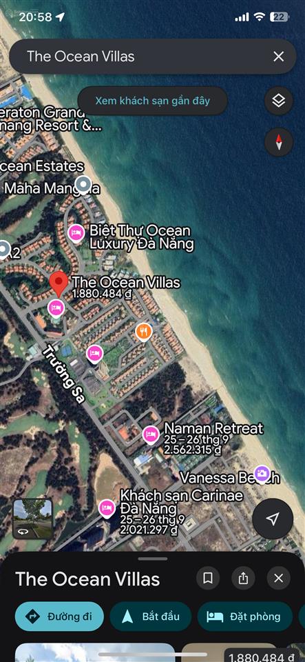 Bán villa biệt thự  ocean villa đà nẵng