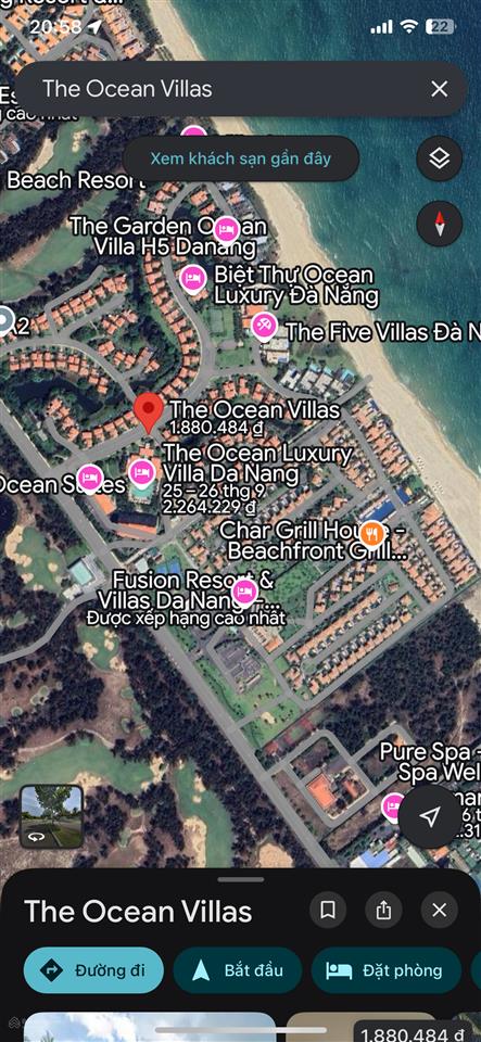 Bán villa biệt thự  ocean villa đà nẵng