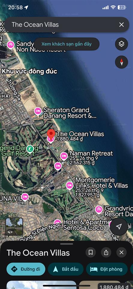 Bán villa biệt thự  ocean villa đà nẵng