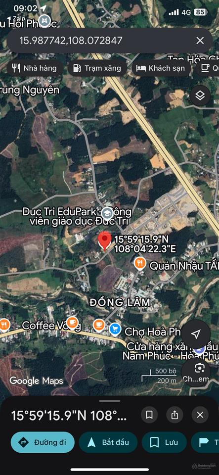 Bán đất đông lâm, hoà phú, hoà vang, đà nẵng