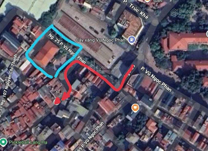 Bán nhà 100m2, 5 tầng tại ngõ phố vũ ngọc phan, phường láng (mới), tp hà nội