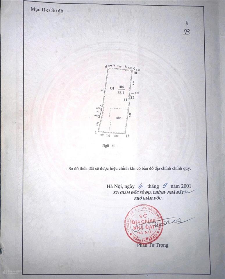 Bán đất đẹp xây ccmn ở bạch mai, 6,5 tỷ, 55m2, mặt tiền 4,2m