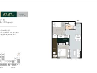 Chuyển nhượng căn hộ 2pn ngay công an tân bình  lầu 16  hướng đông nam  view nhìn landmark, q. 1