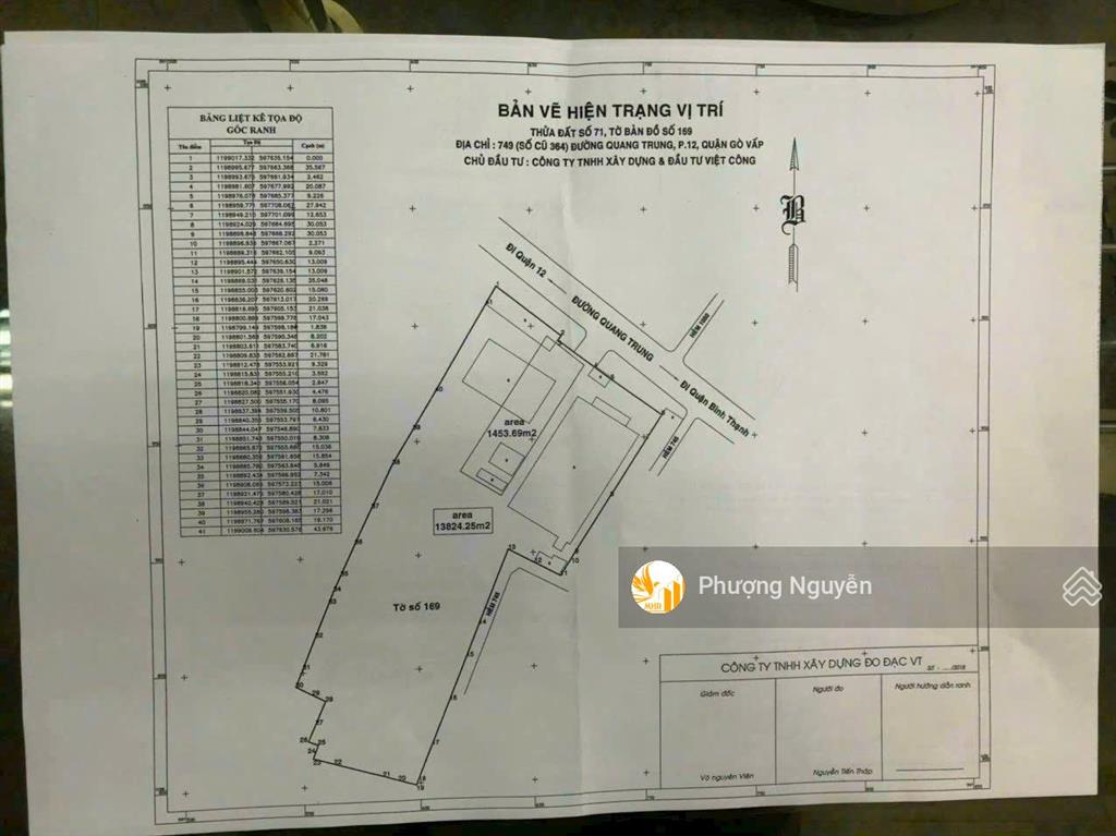 Giao dịch tỷ đô! 14592m2 đất vàng mặt tiền đường quang trung, p12, gv độc quyền chỉ 1100 tỷ