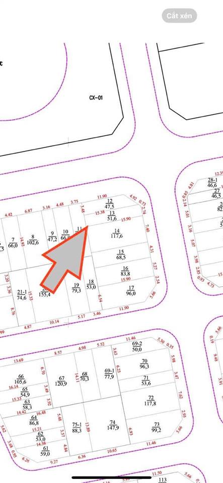 Hàng hiếm hoa hậu khu 12.5ha an thượng an khánh 56m2 view hồ 2ha, đường 17m