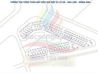 Chính chủ cần bán đất mặt đường 25m đấu giá x1 thôn lê xá