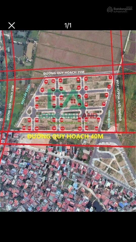 Bán đất mặt đường 40m x1 đông hội, mai lâm