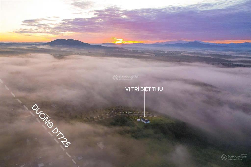 Bán villa săn mây 580,2m2 ngay dt 725 dốc đan mạch bức tường hoa dã quỳ, cầu lộc ngãi, bảo lâm