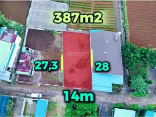 Bán đất bảo lộc dt 387m2 ngang rộng 14m sẵn 270m2 thổ cư đường hoài thanh phường b'lao, tp. bảo lộc