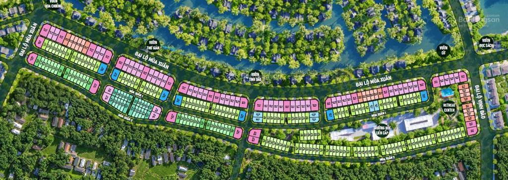 Hàng hiếm shopvilla eco retreat căn đơn lập 355m2 đại lộ 30m mùa xuân vừa ở vừa kinh doanh