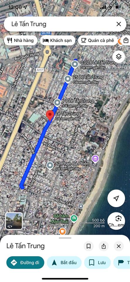 Bán lô đất 3 mặt tiền đường 10m5 lê tân trung, quận sơn trà 336m2 giá 25 tỷ