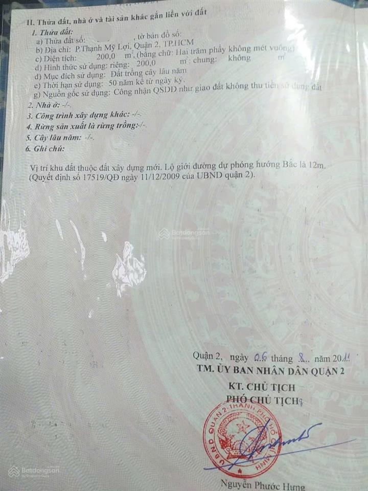 Bán đất thạnh mỹ lợi q2, đối diện phố đông village, 200m², giá chỉ 5,999 tỷ, xây ngay, vay 70%