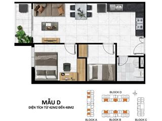 Thanh toán trước 290 triệu ngưng đến khi nhận căn hộ đầy đủ tiện ích gần chợ bình chánh.