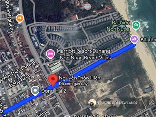 Bán lô đất sát biển đường 10m5 nguyễn thần hiến trục thông bãi tắm đông hải