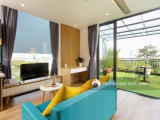 Cho thuê căn hộ sân vườn gần cầu rồng 10,5trr/tháng