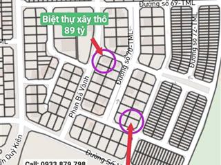 Nền biệt thự góc 2 mặt tiền, view hướng sông sg tuyệt đẹp cần bán nhanh