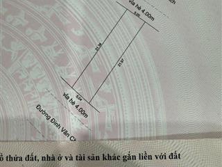 CẦN BÁN CẶP 2MT ( TRƯỚC , SAU ) ĐƯỜNG HỒ PHI TÍCH & ĐINH VĂN CHẤP - HOÀ XUÂN .