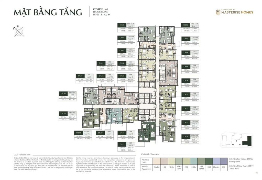 Cặp studio vip 26m2 lumiere cổ loa view triển lãm quốc gia, hồ thiên nga, cầu tứ liên, đông nam