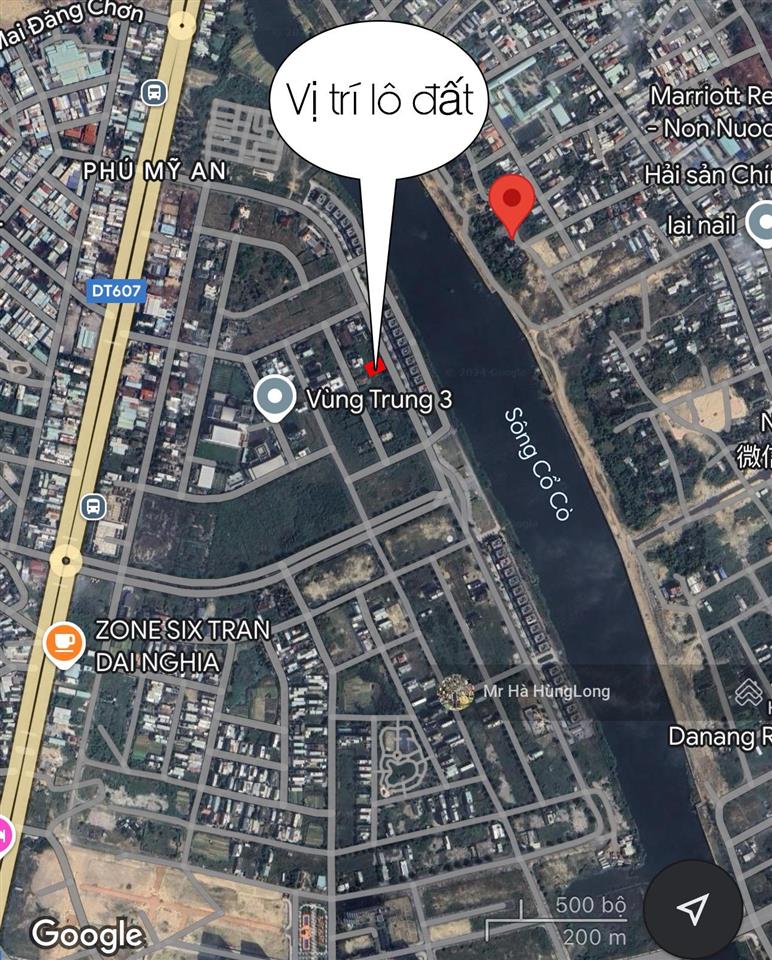 Bán nền biệt thự phú mỹ an mặt tiền song hào, đối diện one river villa, ngũ hành sơn, dt 300m2